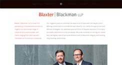 Desktop Screenshot of blaxterlaw.com